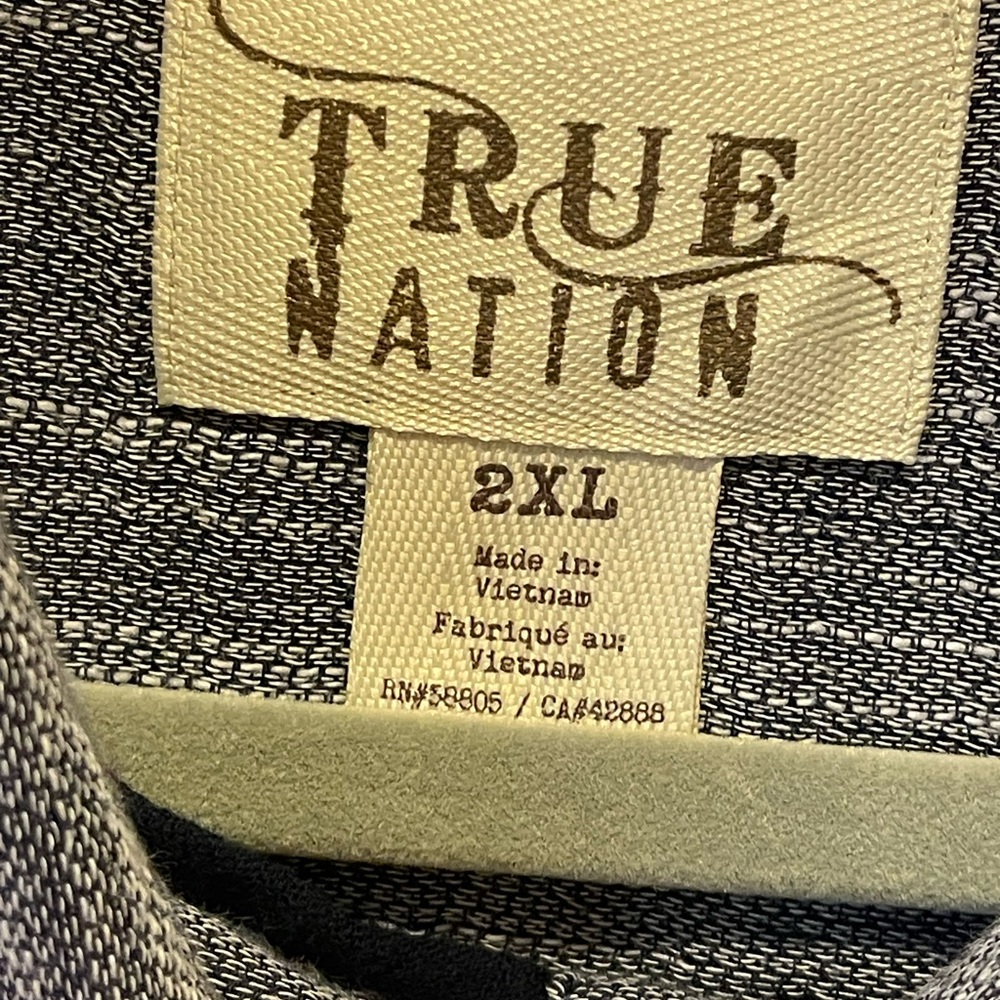 True Nation shirts 2XL